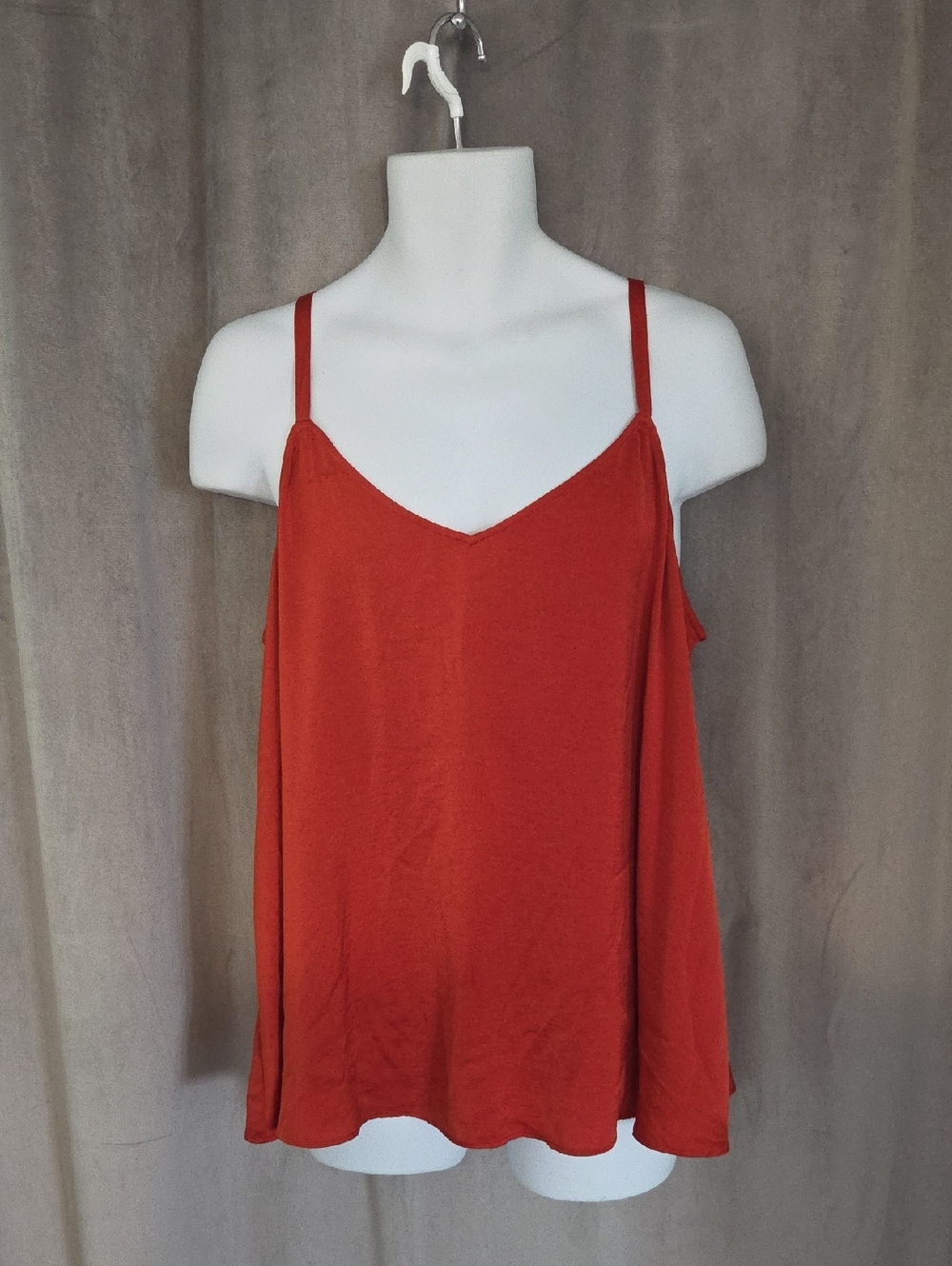 torrid 1 Rust Red V-Neck Spaghetti Strap Cami